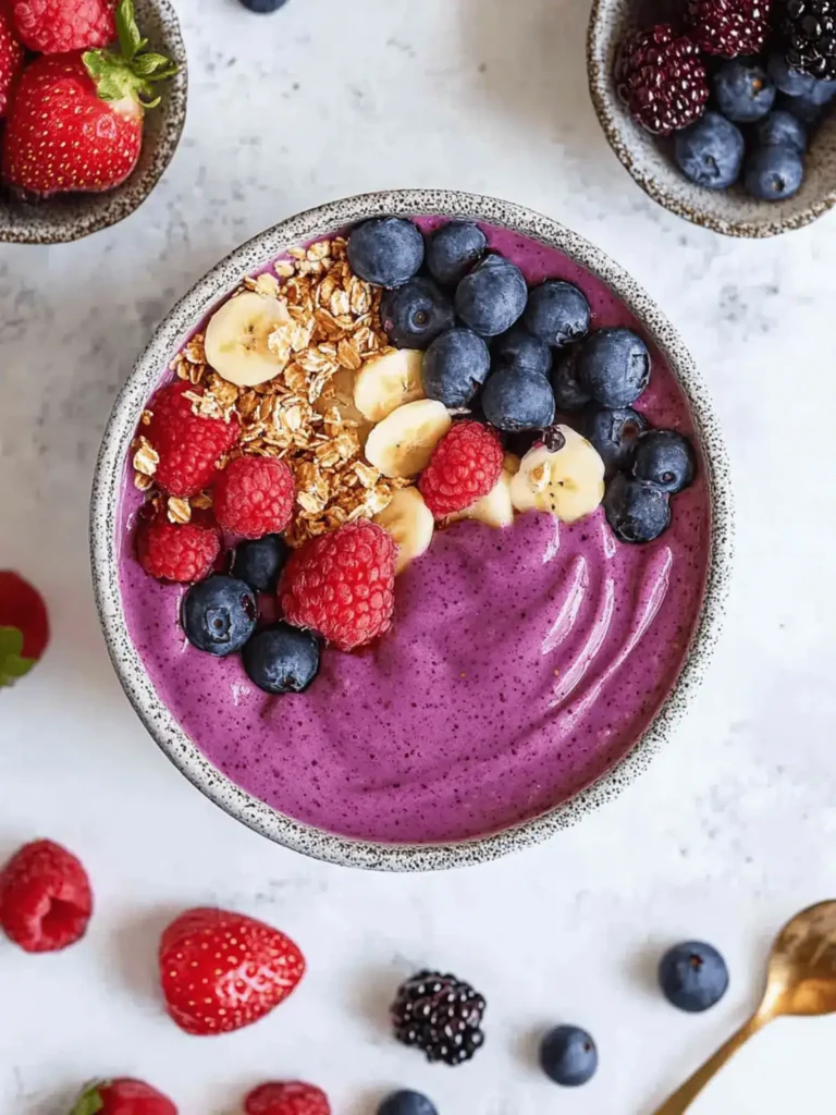 Berry Smoothie Bowl Bliss – Quick, Healthy & Vegan Delight
