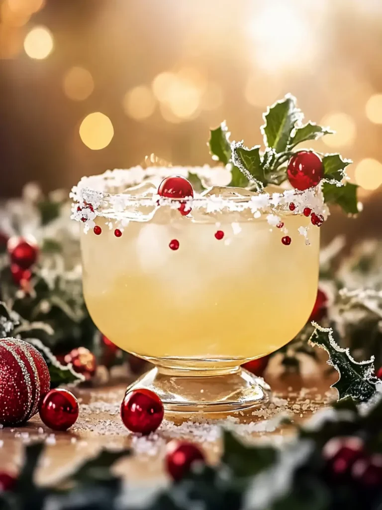 Delightful Mistletoe Margarita for Holiday Cheer in Minutes